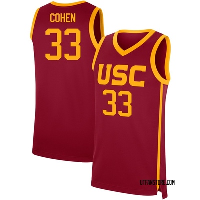 Men's Josh Cohen USC Trojans Replica Cardinal Performance Basketball Jersey